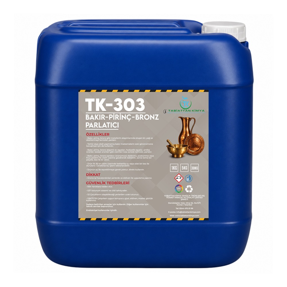 Bakır Pirinç Bronz Parlatıcı 30Kg